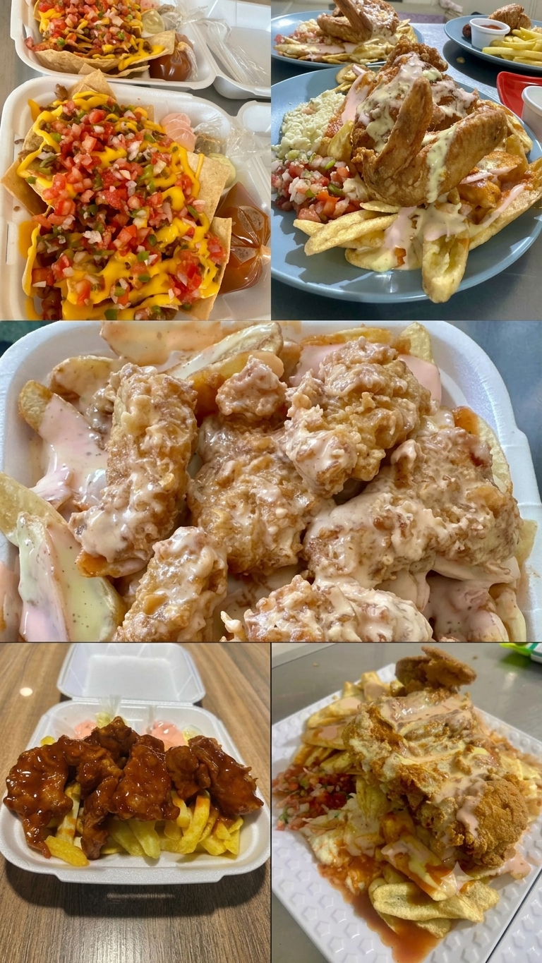 Variedad de platillos de Pollos Tikos